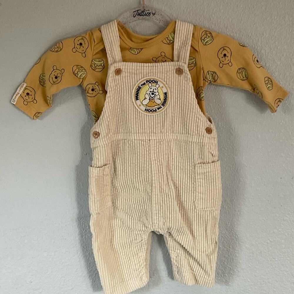 3/6M boys Pooh overalls